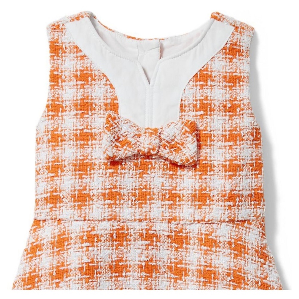 Janie and Jack orange plaid matching jacket and dress - Picture 3 of 8